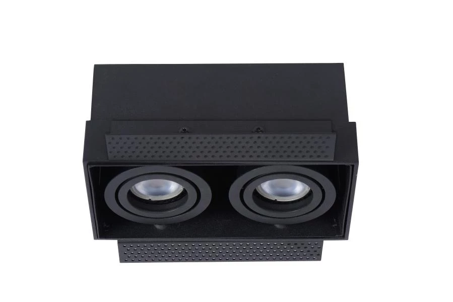 Lucide TRIMLESS - Recessed spotlight - 2xGU10 - Black - turned off